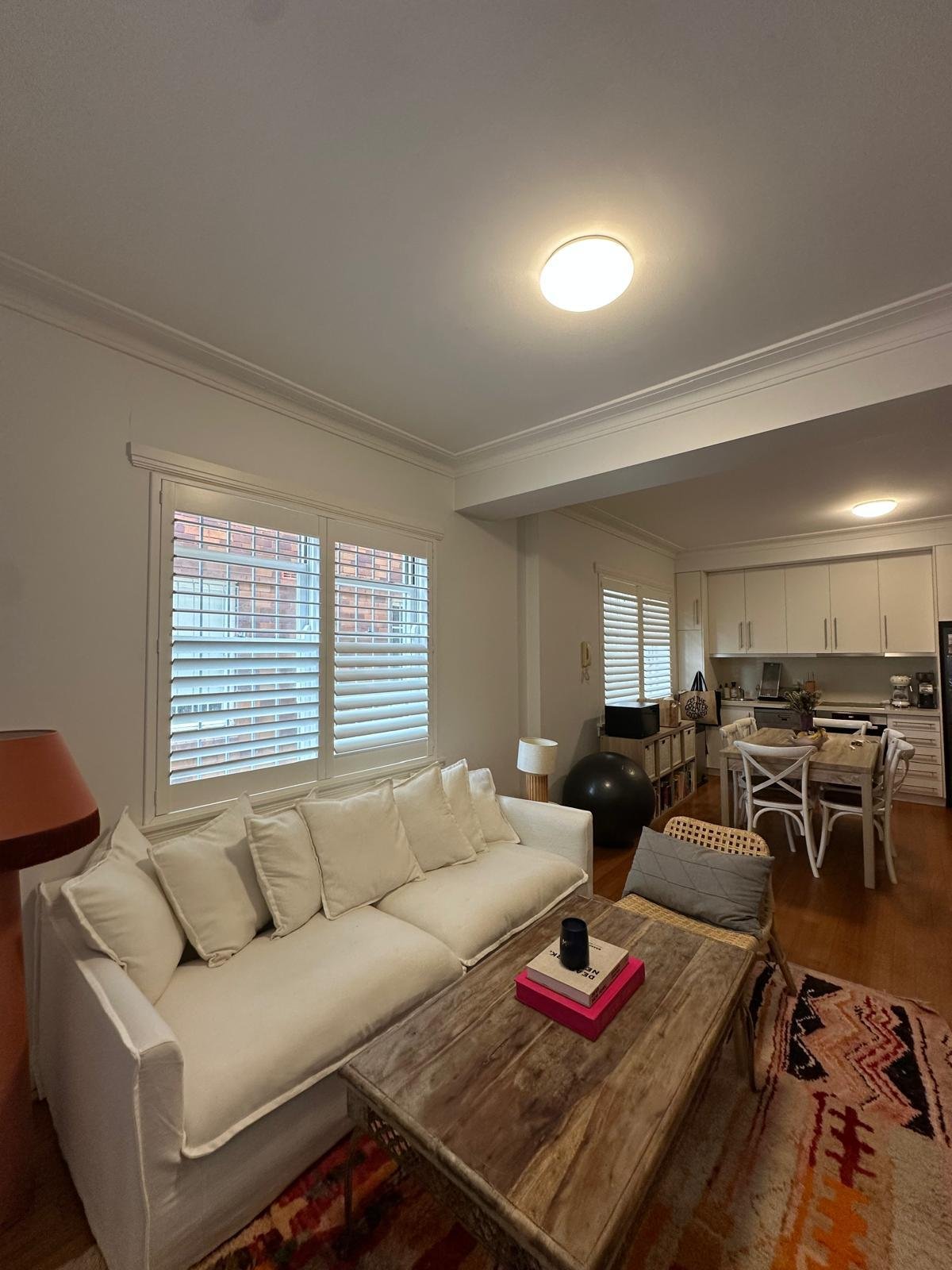 Tidy, fresh living room after a standard clean